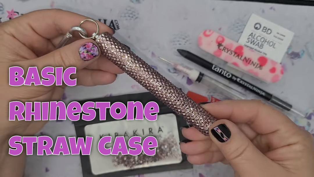 Basic Rhinestone Straw Case