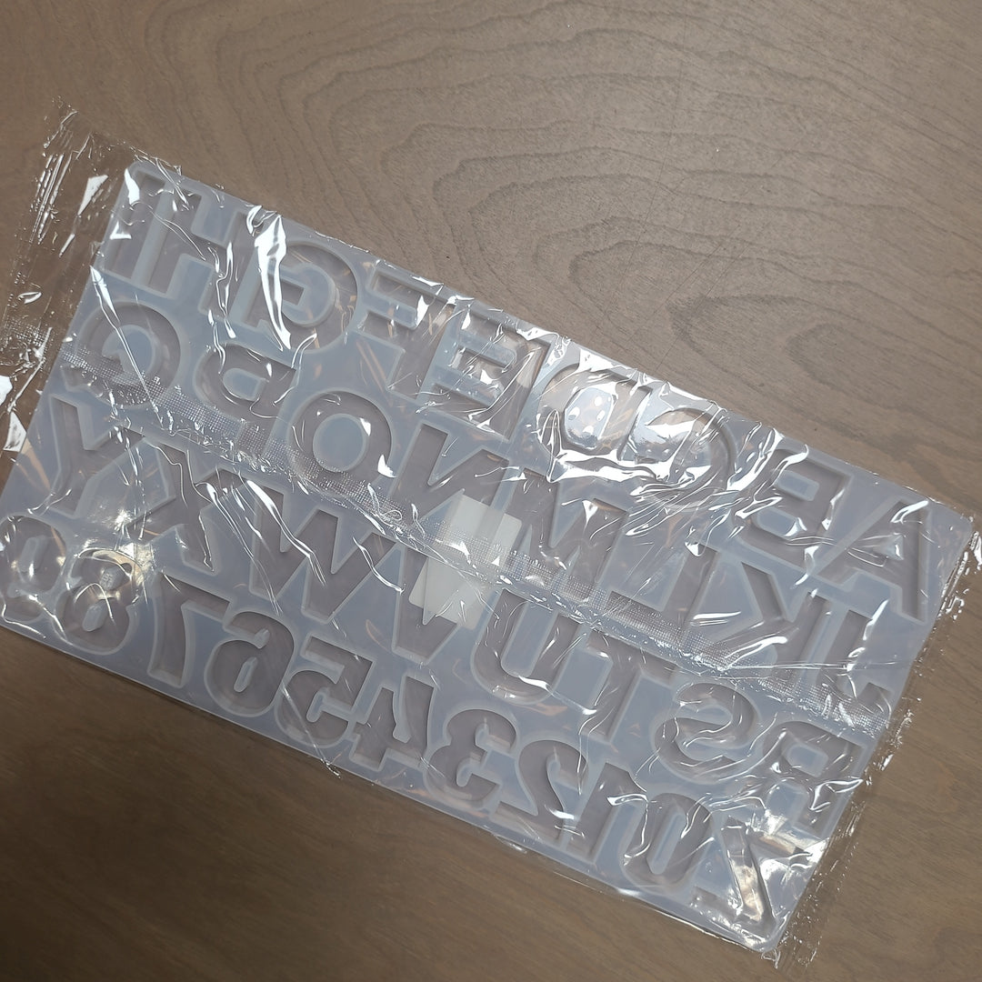 Alphabet Silicone Resin Mold (Reverse)