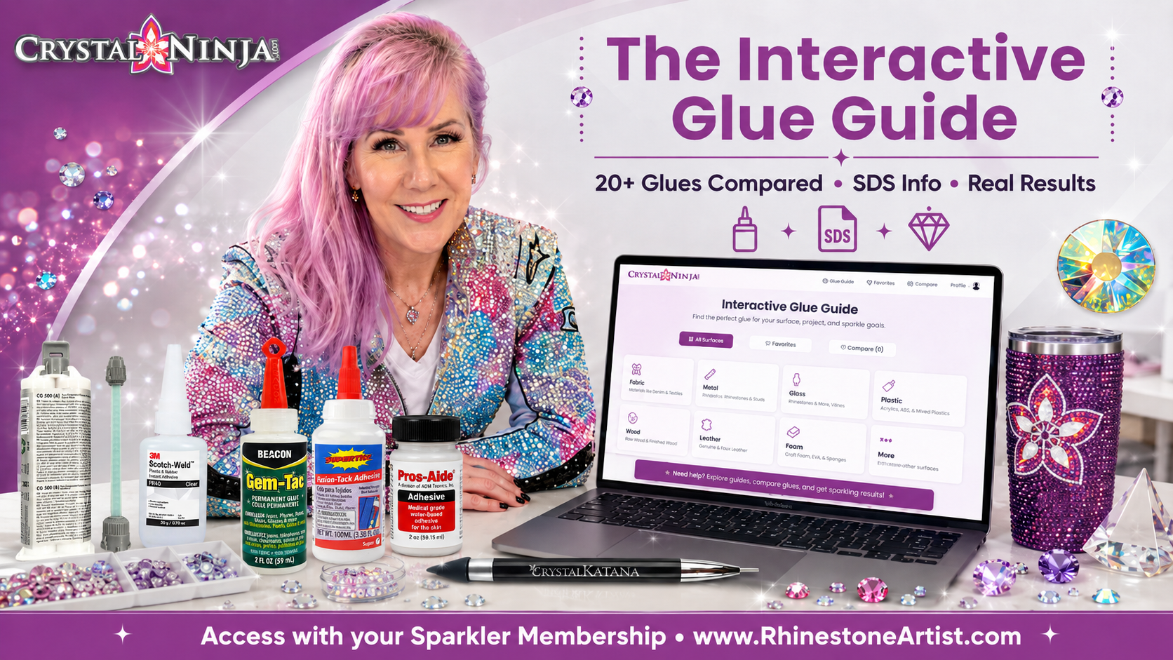 Rhinestone Gluing Techniques Guide | Crystal Ninja – CrystalNinja