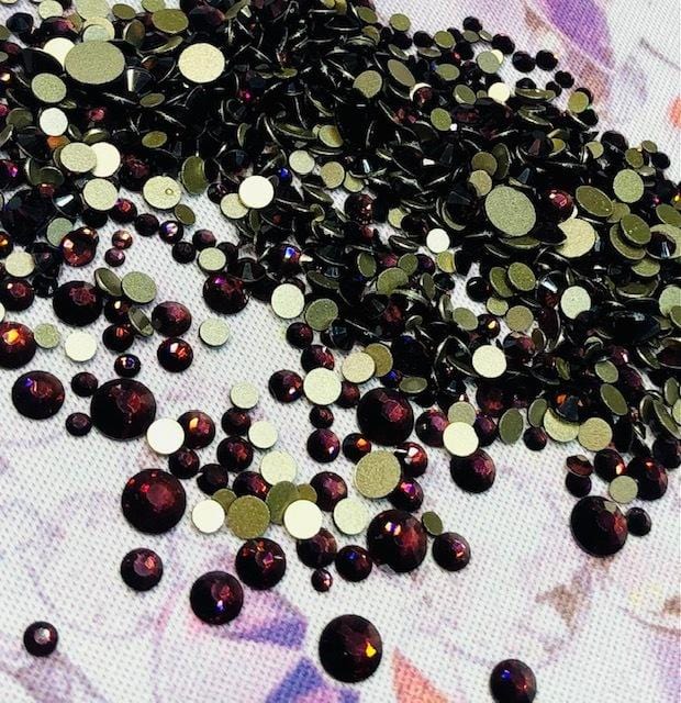 Dark Amethyst - KiraKira Glass Rhinestones by CrystalNinja