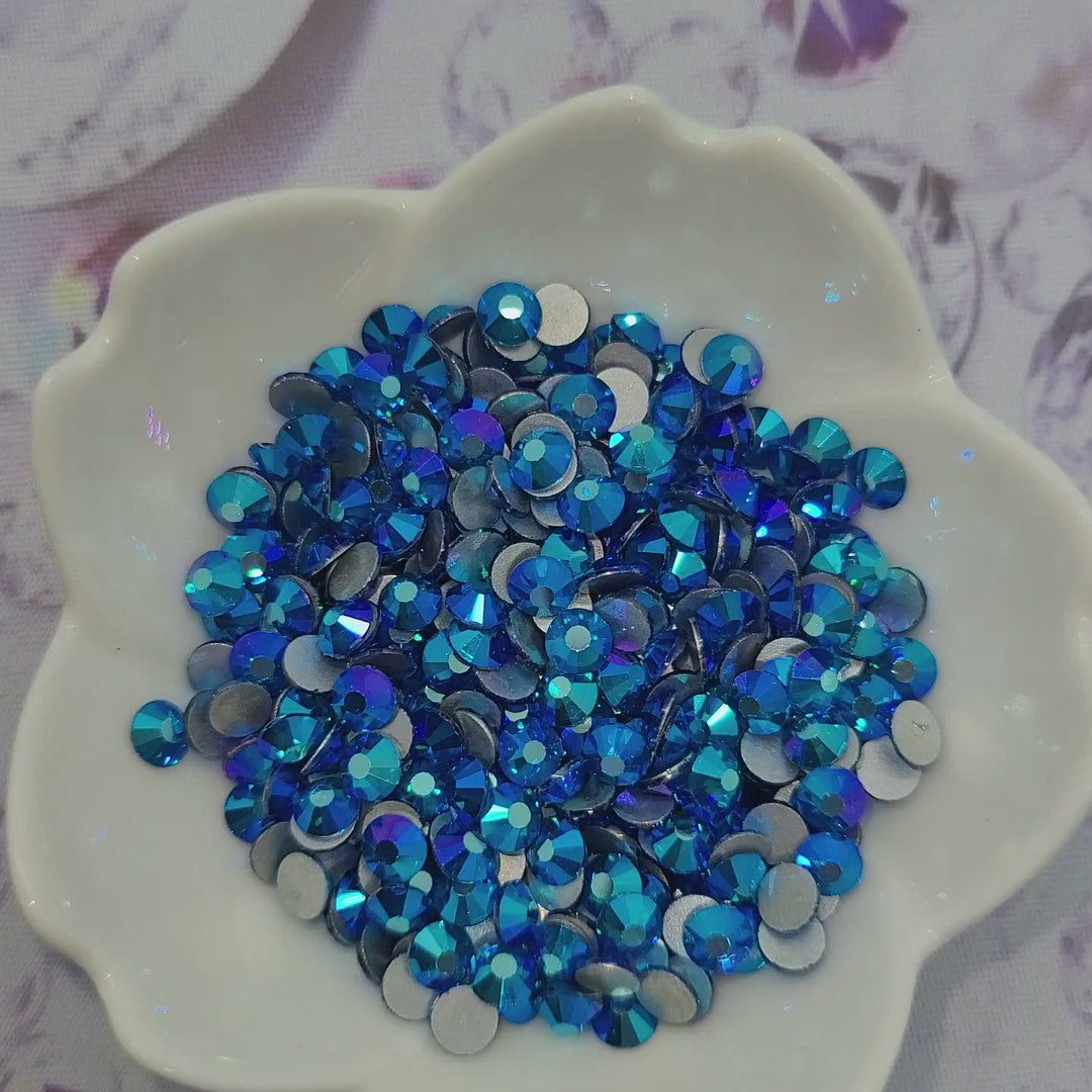 Capri Blue AB - KiraKira Glass Rhinestones by CrystalNinja