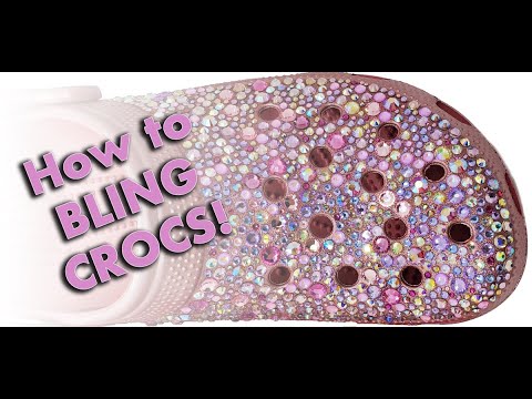 How to bling Crocs with rhinestones, Samurai glue kit video tutorial