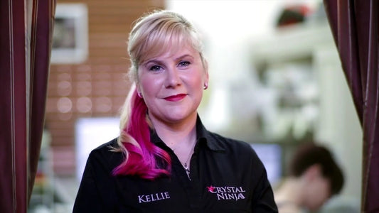 Crystal Katana rhinestone pick up tool tutorial by inventor Kellie DeFries