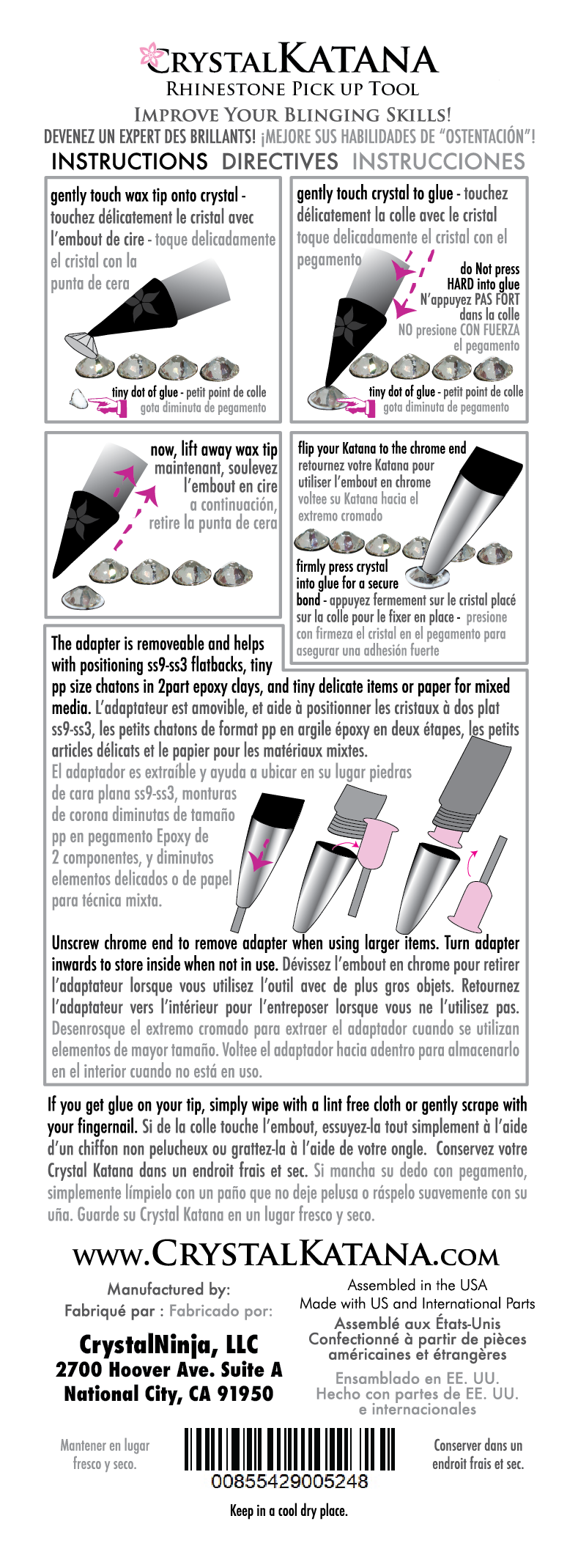 Crystal Katana - Black