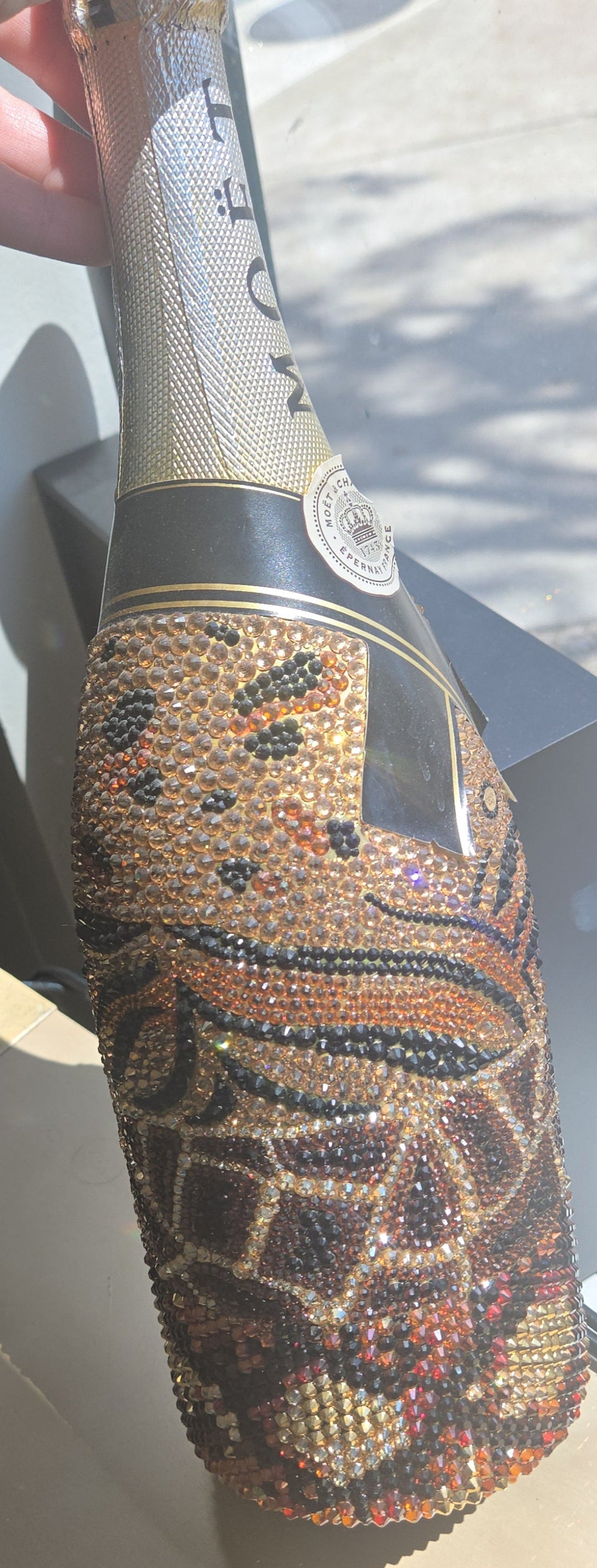 Walk of Shame? 3Liter? Moet Leopard, Tiger, Giraffe, Python Print Skwizowski crystals
