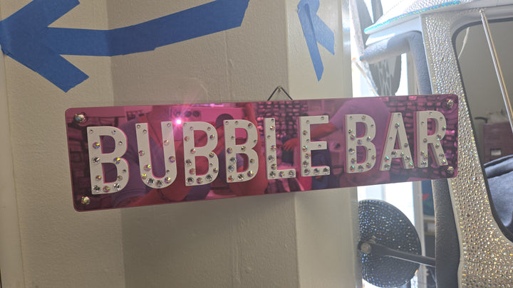 Bubble Bar Sign