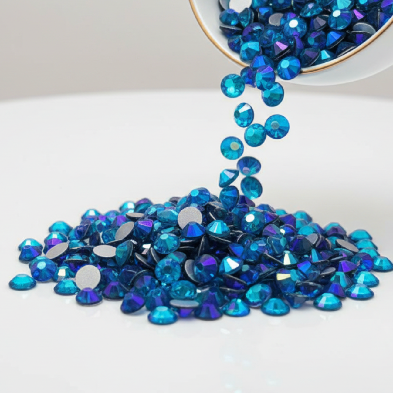 Blue Zircon AB Pouring from a cup