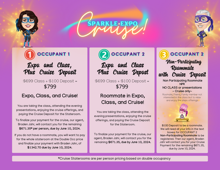 *Sparkle Expo! Allure of the Seas Class & Crystal Cruise! Miami to Nassau: Aug 26-Aug 30