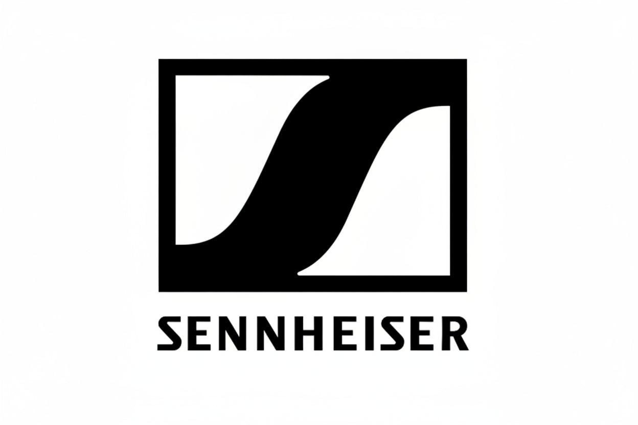 Sennheiser logo on a transparent background