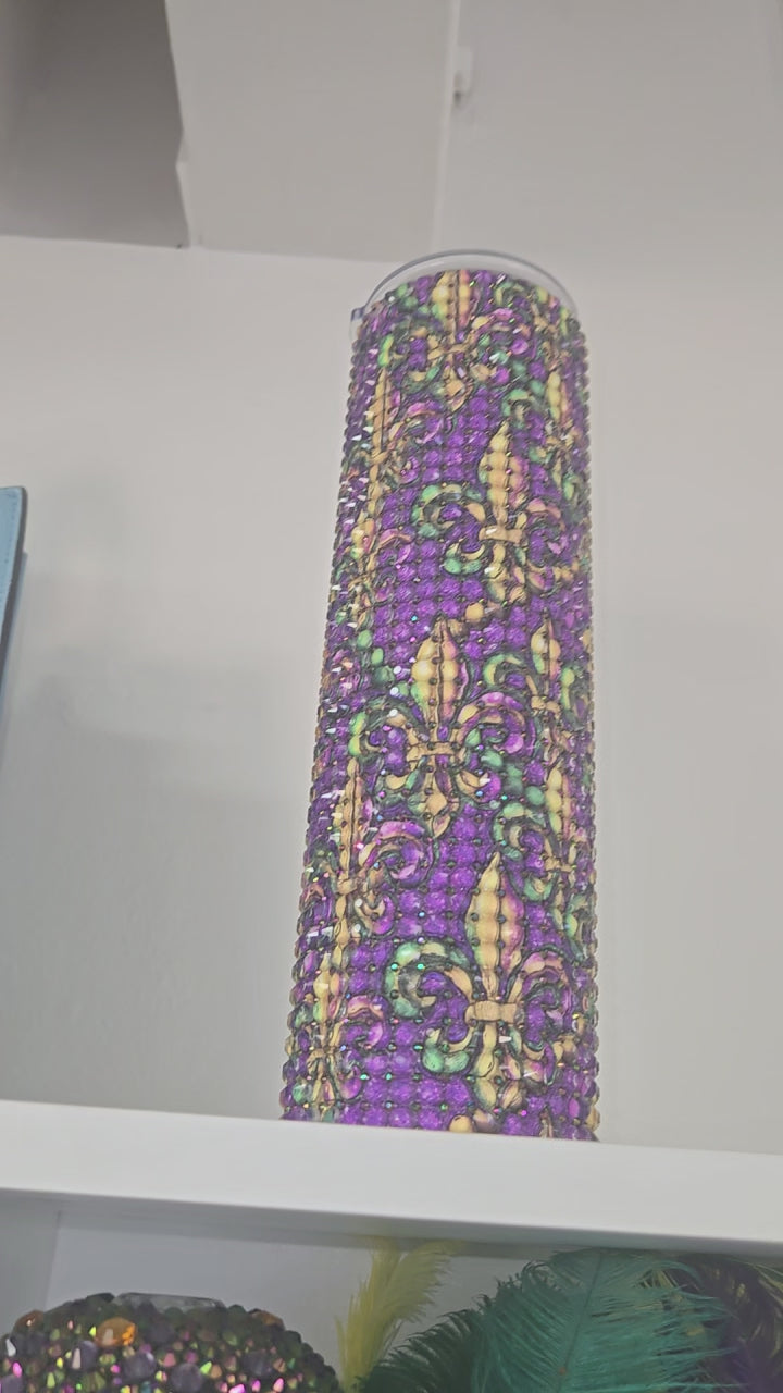 32oz. Mardi Gras Tumbler