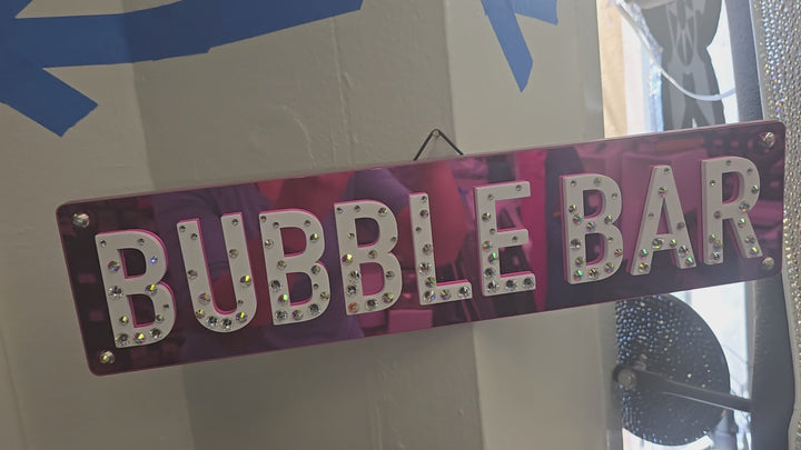 Bubble Bar Sign