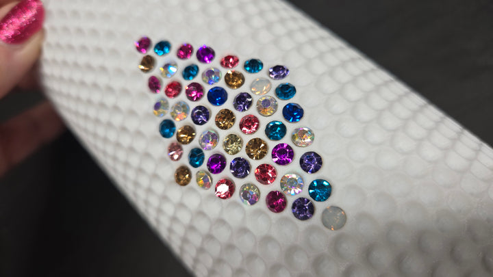 Diamond Sleeve Kit  w KiraKira K9 Glass Chatons - MEDIUM STONE SIZE