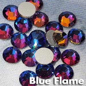 Blue Flame - KiraKira Glass Rhinestones by CrystalNinja