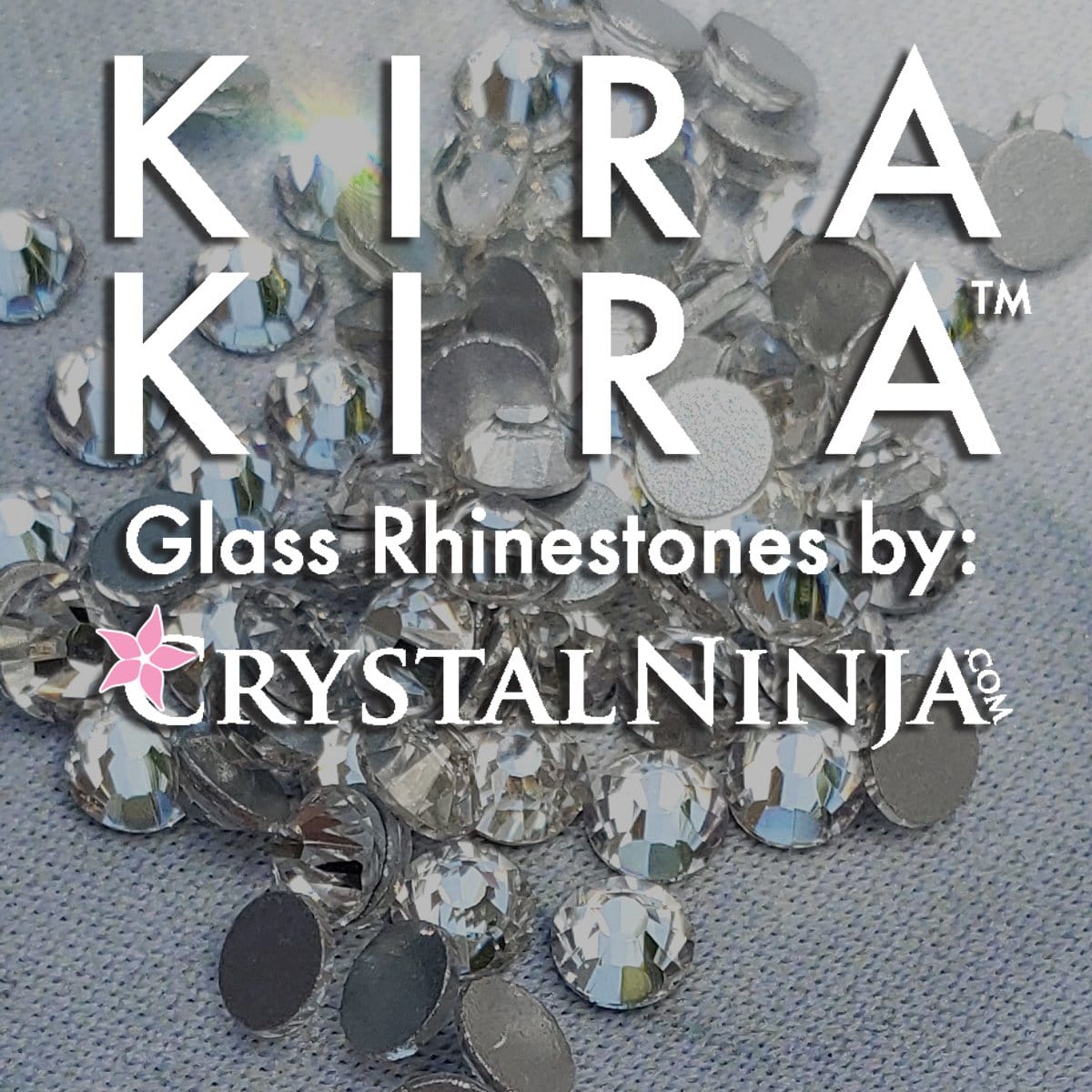 Light Rose Rhinestones | KiraKira Glass Flatback | CrystalNinja