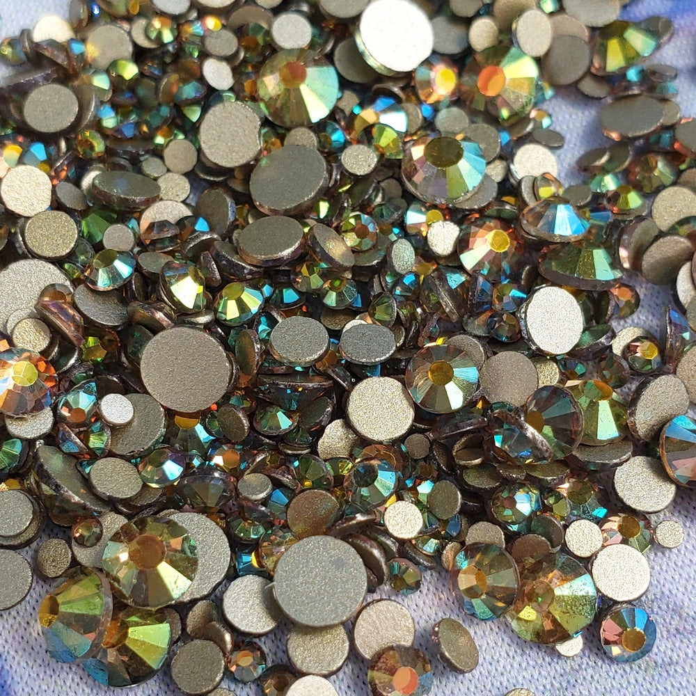 Green Starry - KiraKira Glass Rhinestones by CrystalNinja