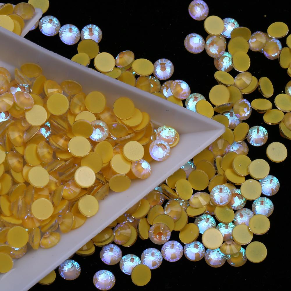 Mocca Yellow AB - KiraKira Glass Rhinestones by CrystalNinja