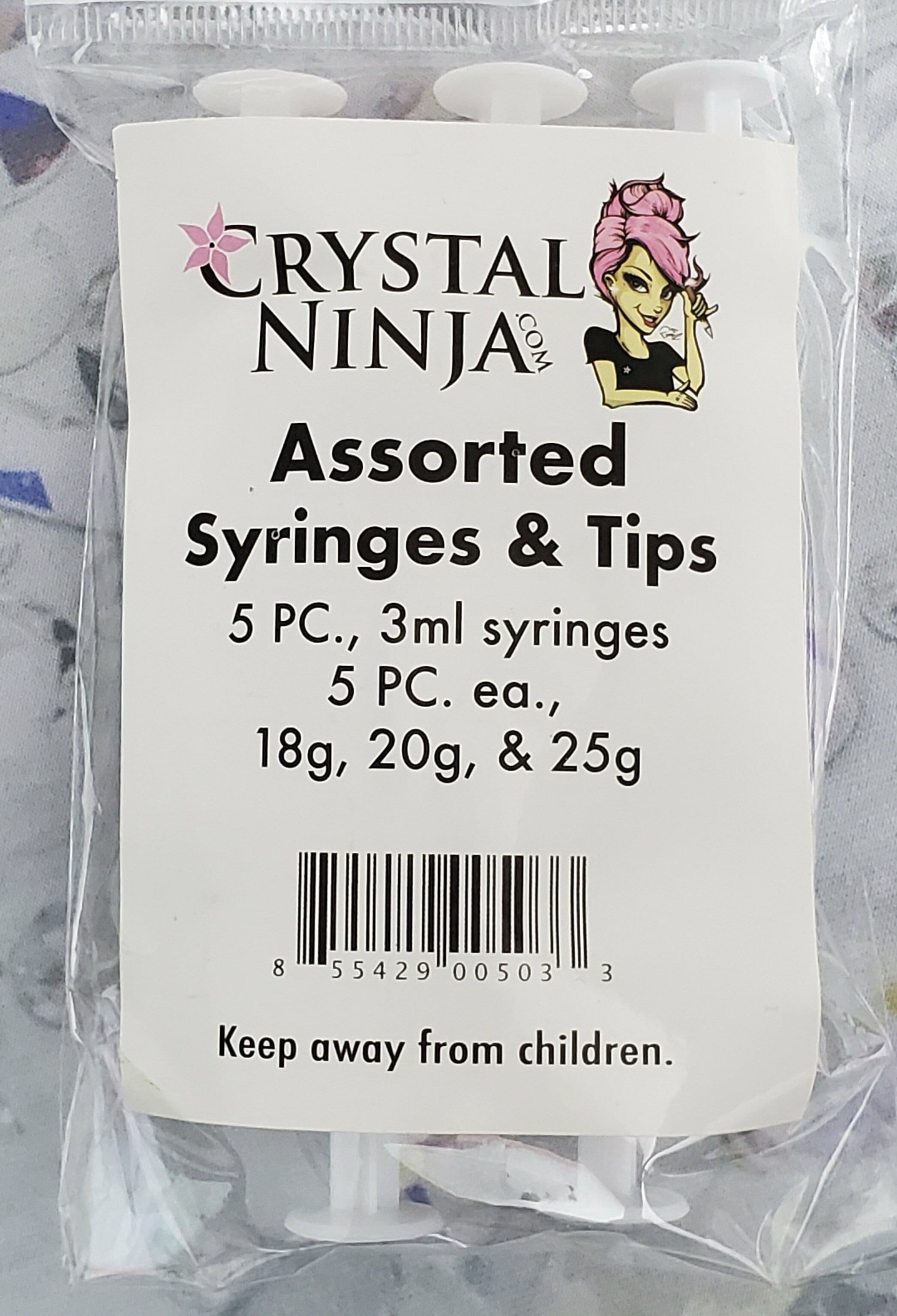 Assorted Syringe Kit w/ Tips | 18g 20g 25g | CrystalNinja