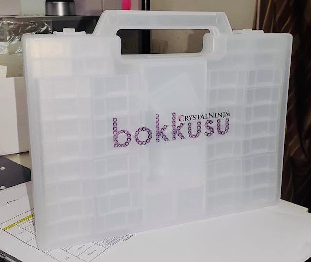 Clear Rhinestone Storage:  BOKKUSU -  55pc