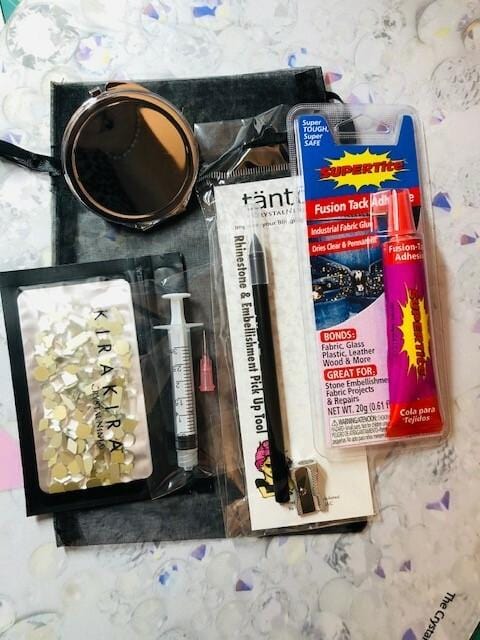 DIY KiraKira Rhinestone Compact Mirror Bundle