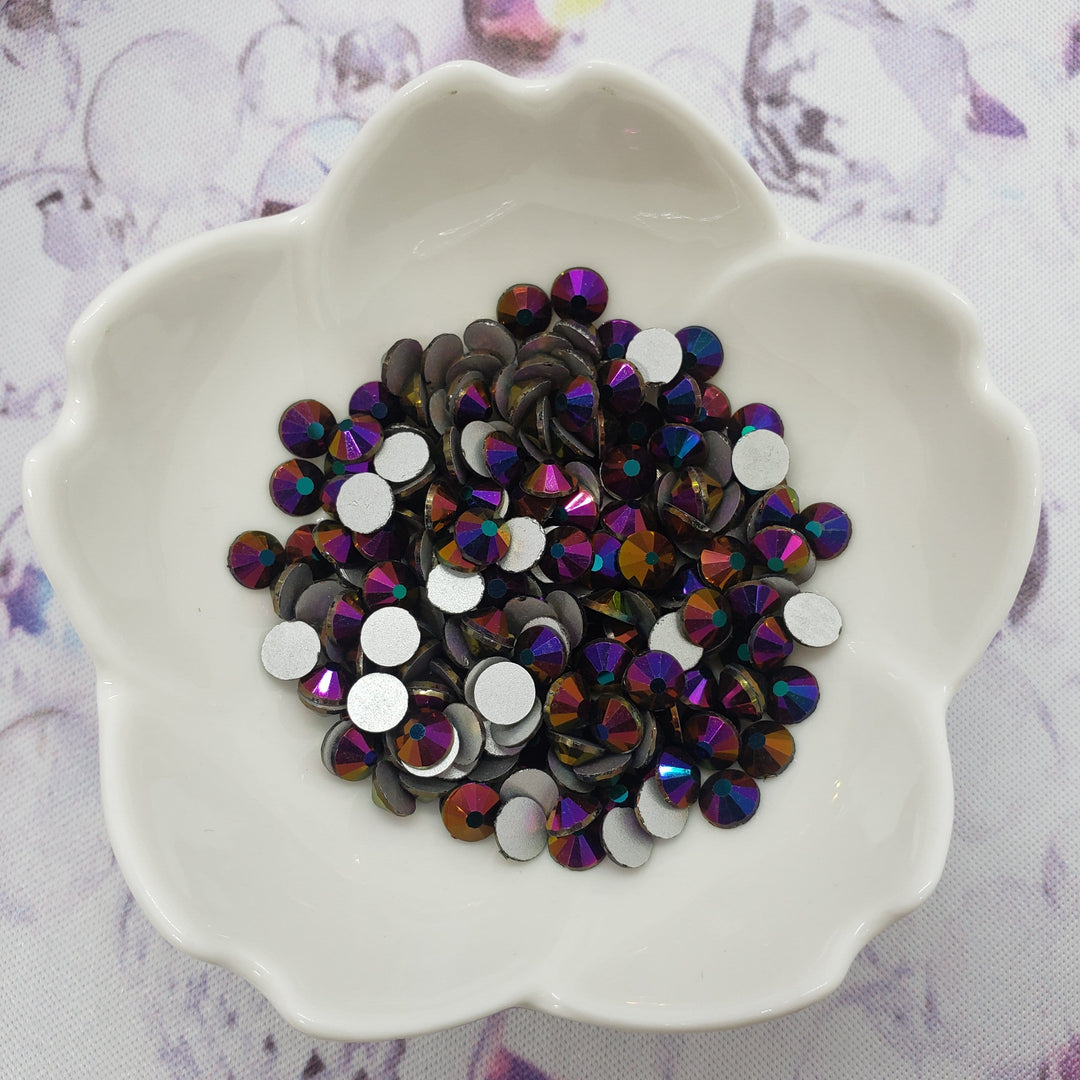 Rainbow Dark - KiraKira Glass Rhinestones by CrystalNinja