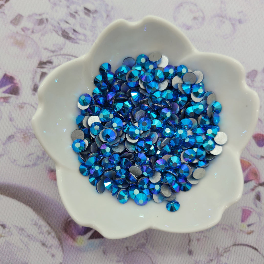 Capri Blue AB - KiraKira Glass Rhinestones by CrystalNinja