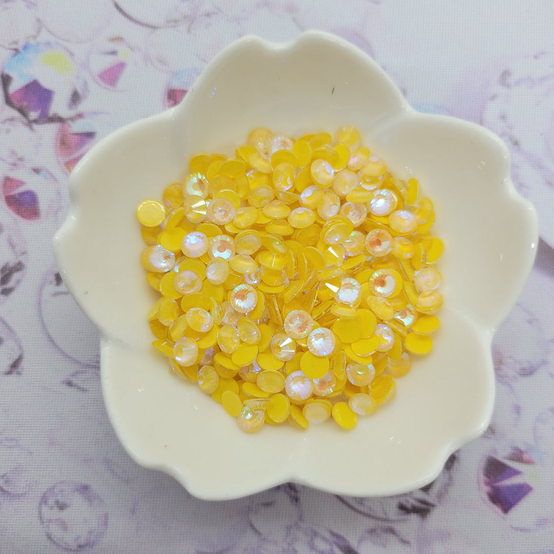 Mocca Yellow AB - KiraKira Glass Rhinestones by CrystalNinja