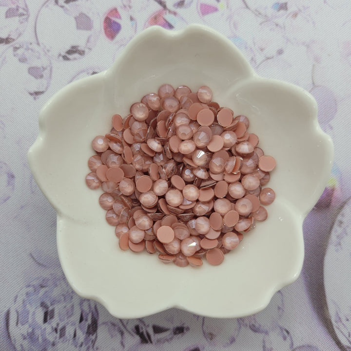 Mocca Light Peach - KiraKira Glass Rhinestones by CrystalNinja