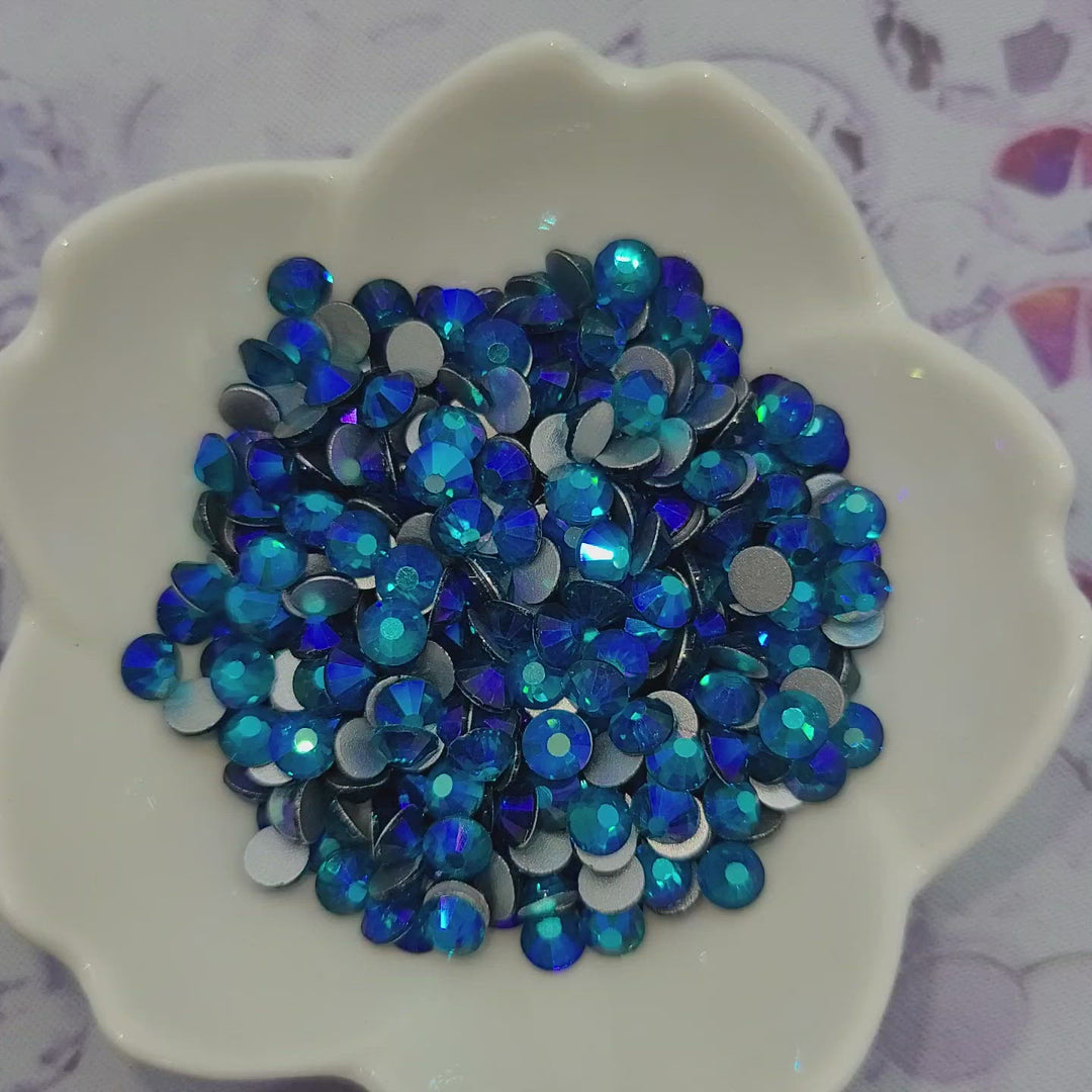 Blue Zircon AB - KiraKira Glass Rhinestones by CrystalNinja