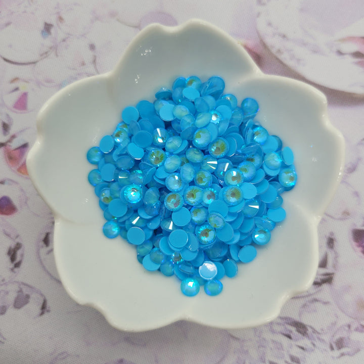 Mocca Aqua AB - KiraKira Glass Rhinestones by CrystalNinja