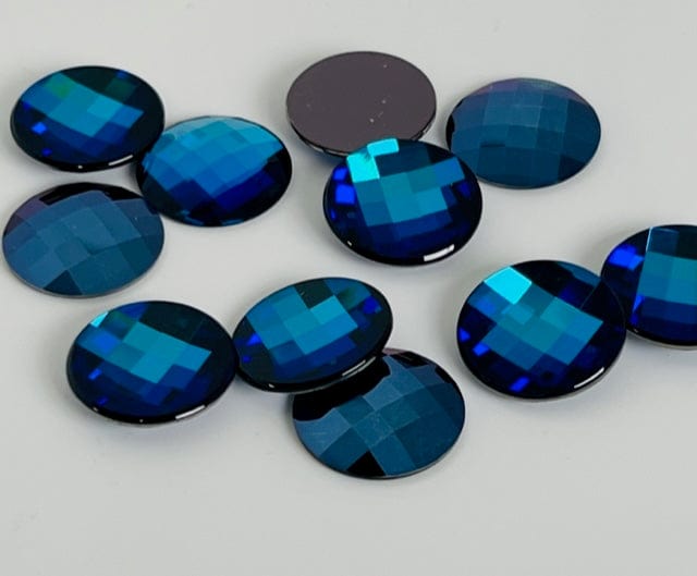 KORI Premium Crystal 2035 20mm V Unfoiled Bermuda Blue