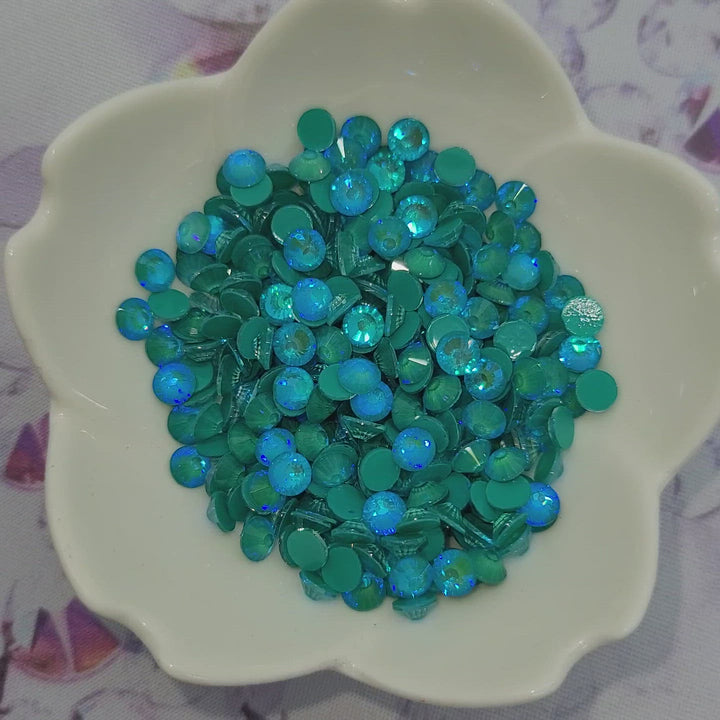 Mocca Emerald AB- KiraKira Glass Rhinestones by CrystalNinja